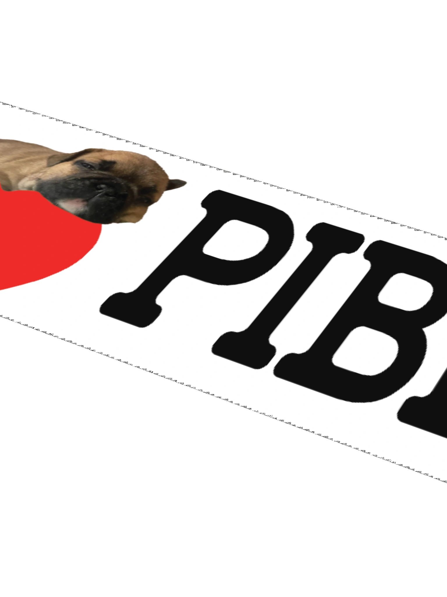 I HEART PIBBLE BUMPER STICKER product image (4)