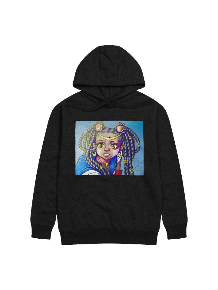 Black Girl Magic Sailor Moon Hoodie | Hand-Drawn Redraw Challenge Fanart product image (2)
