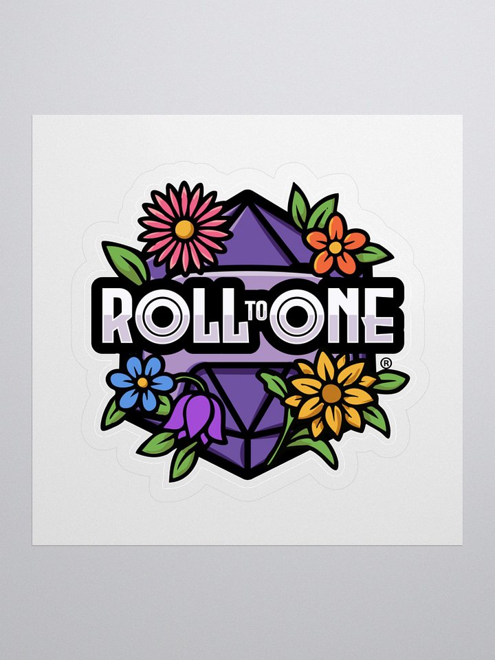 Roll to One Floral Sticker product image (1)