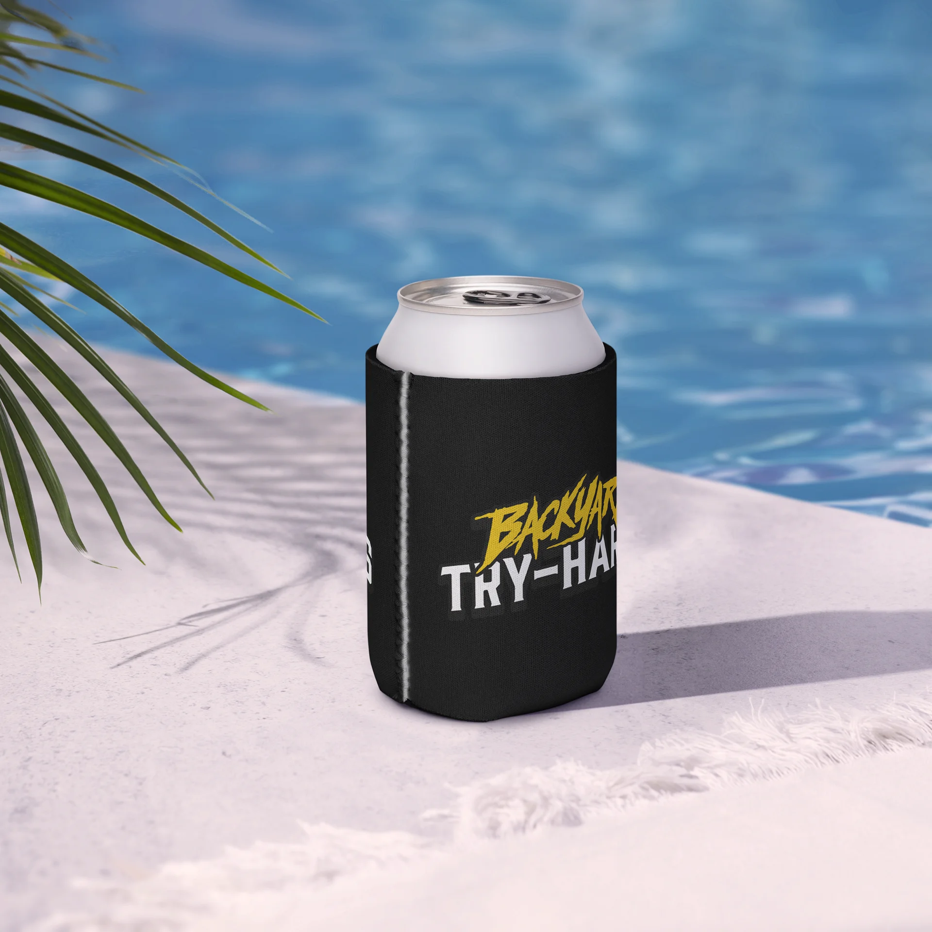 BACKYARD TRY-HARDS Logo Can Cooler product image (6)