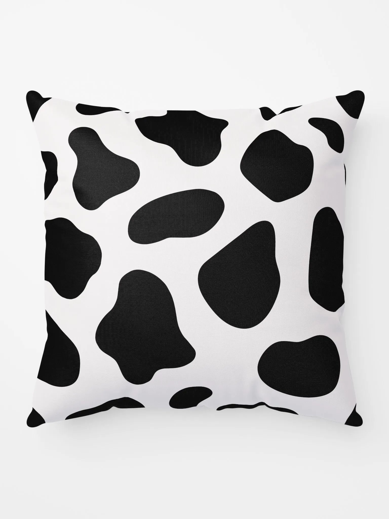 Black Spots Pattern on White Background Pillow product image (5)