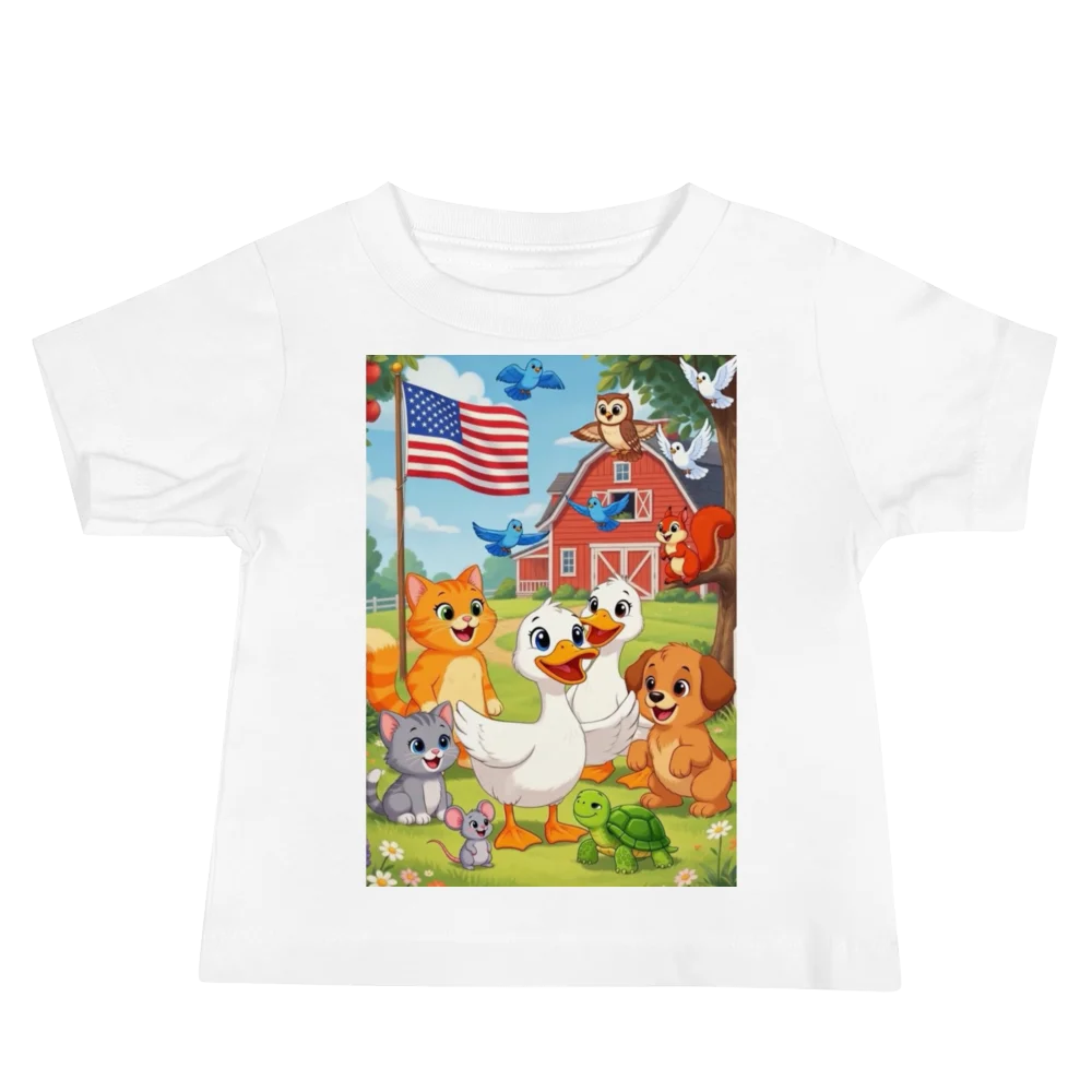 Cute Farm Friends Baby Tee product image (2)