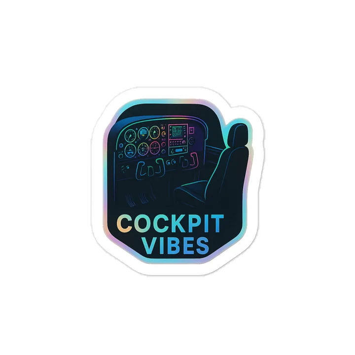 Cockpit Vibes Sticker product image (2)