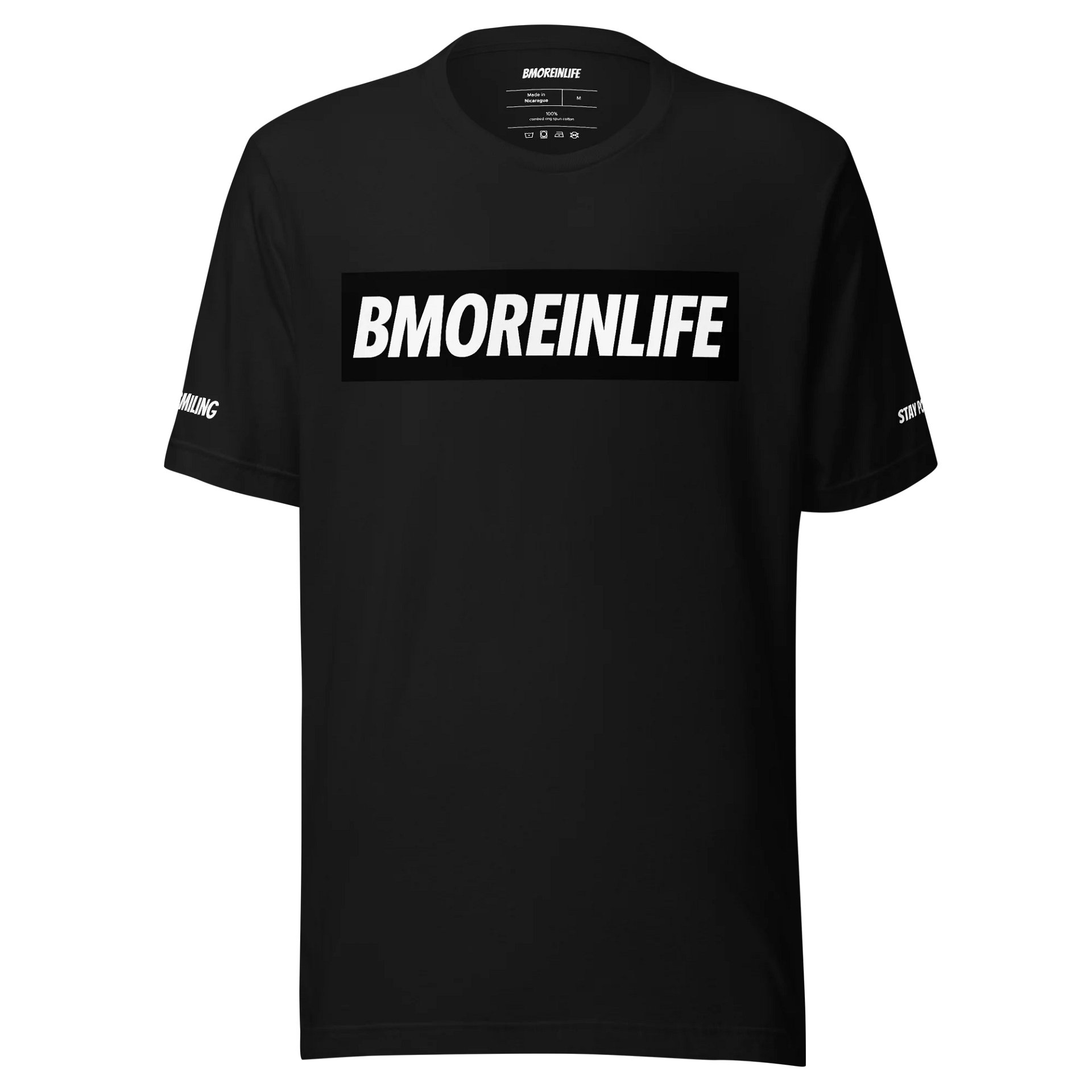 BMOREINLIFE Stay Positive Women’s T-Shirt (Black) product image (1)
