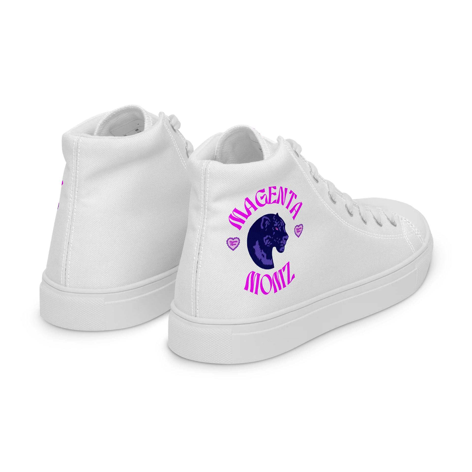 MAGENTA MOMZ PANTHER HEAD HI-TOP SNEAKERS product image (7)
