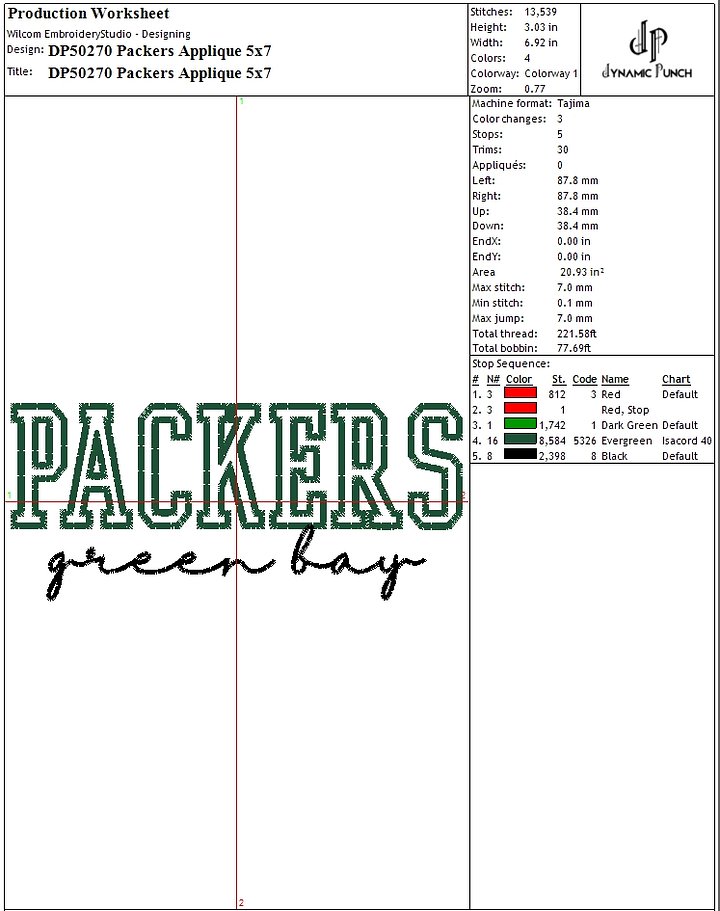 NFL PACKERS APPLIQUE product image (2)