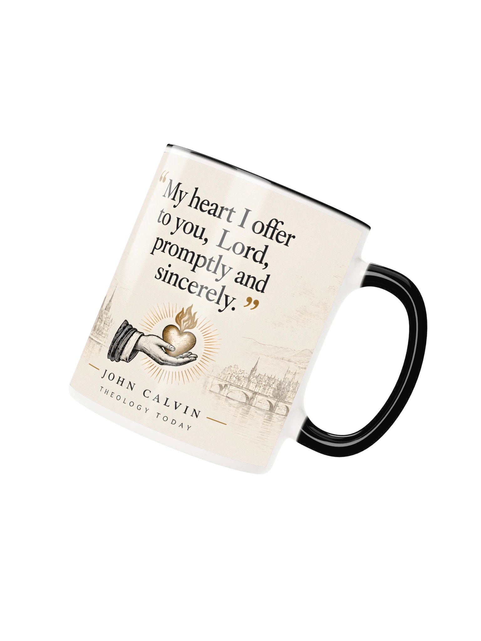 John Calvin “My Heart I Offer” Reformation Mug product image (3)