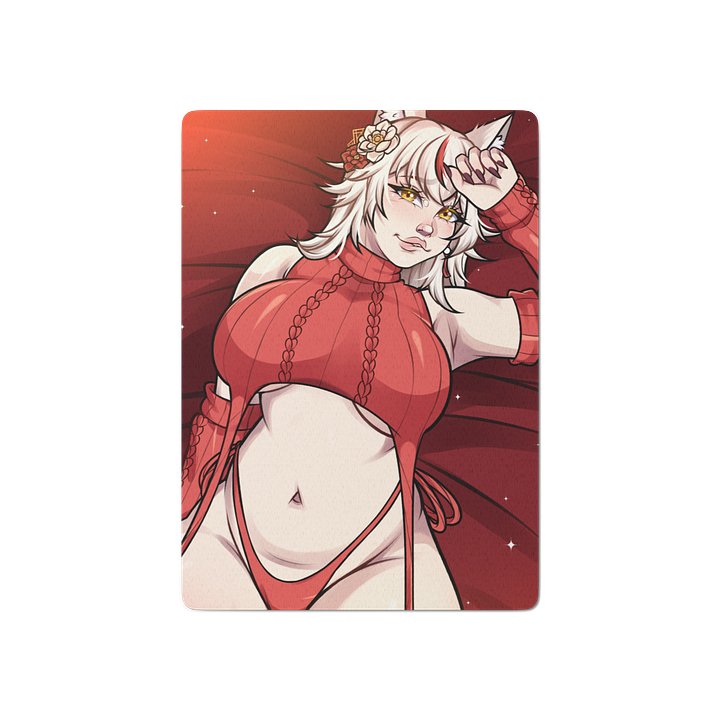 Snuggle Me Red Playing Cards product image (1)
