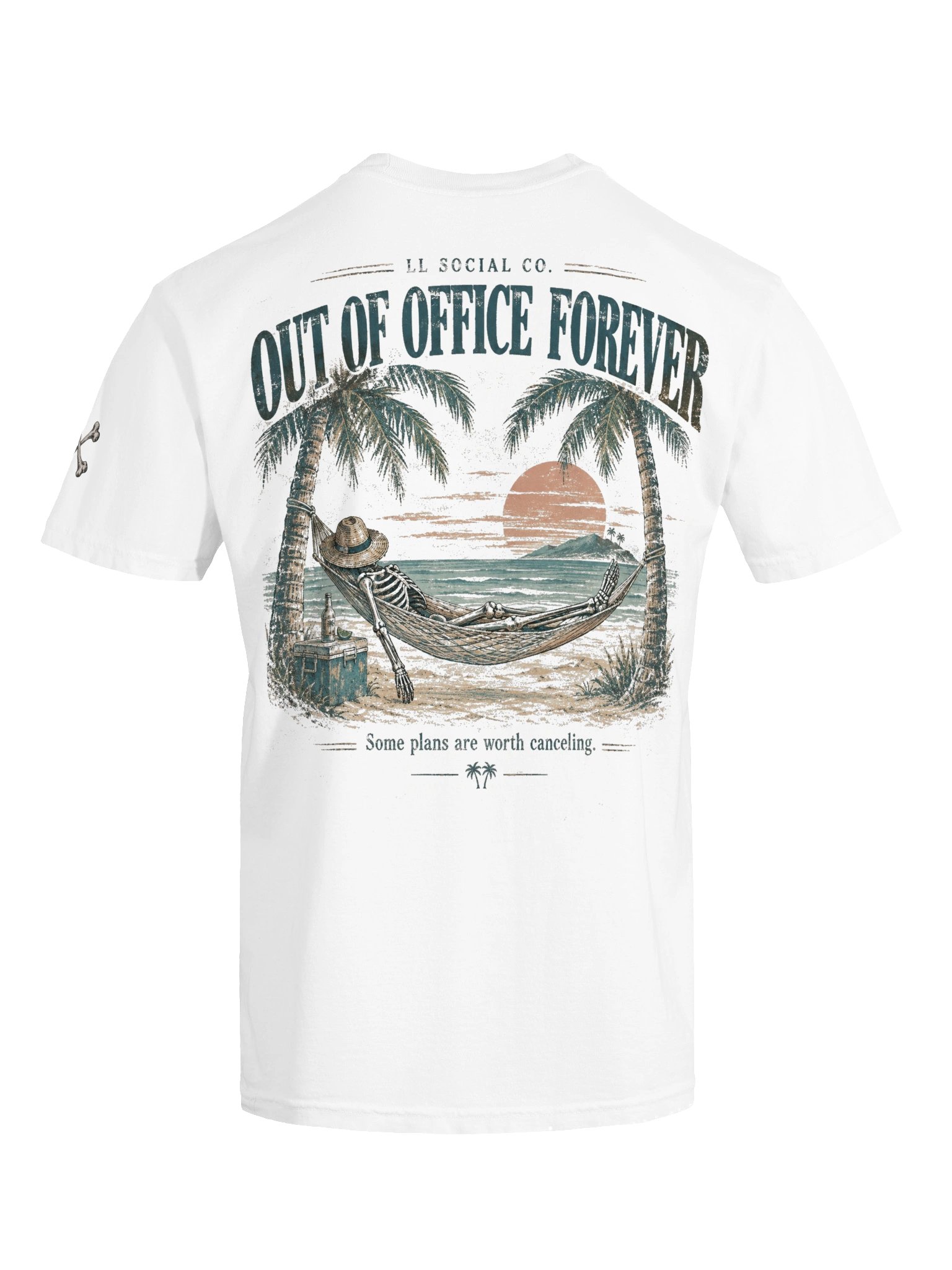 Out of Office Forever Comfort Colors Tee — Coastal Skellie Edit product image (7)