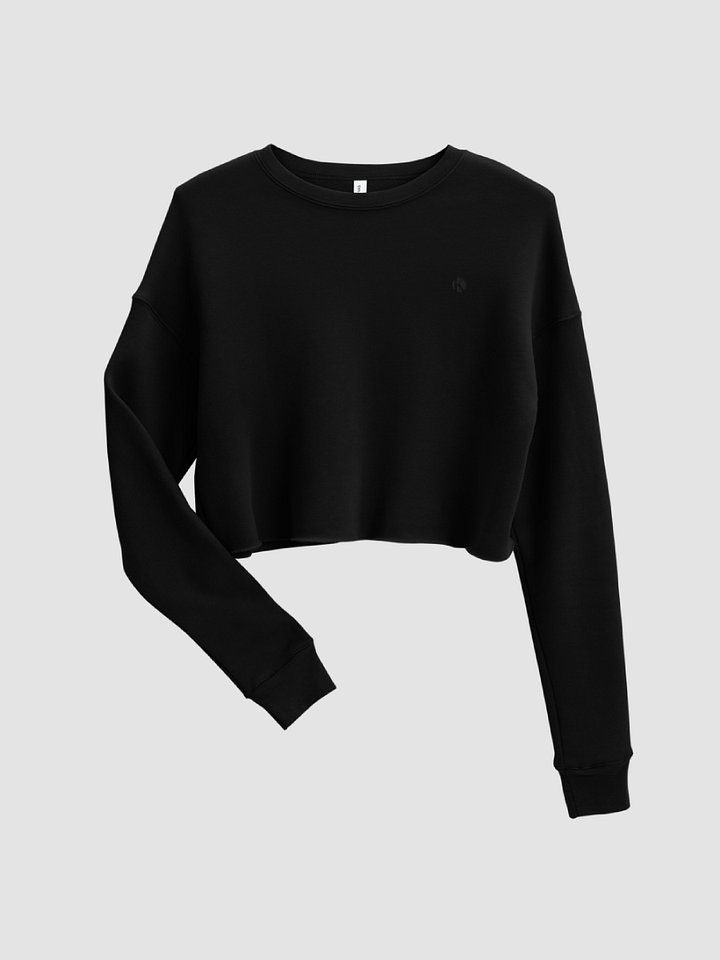 Women's Fleece Crop Sweatshirt (Embroidered) product image (2)