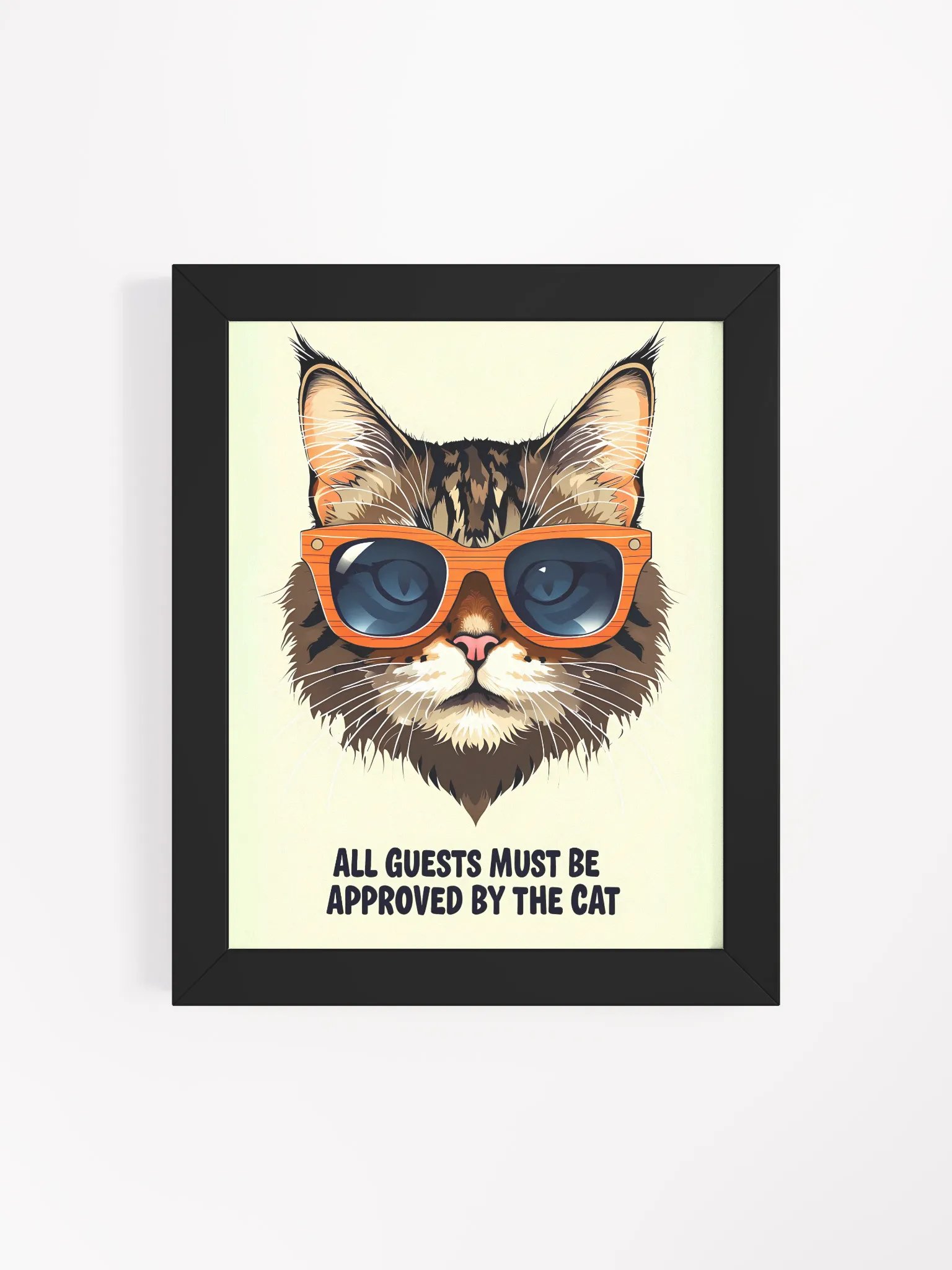 Cool Cat Sunglasses Framed Poster product image (5)