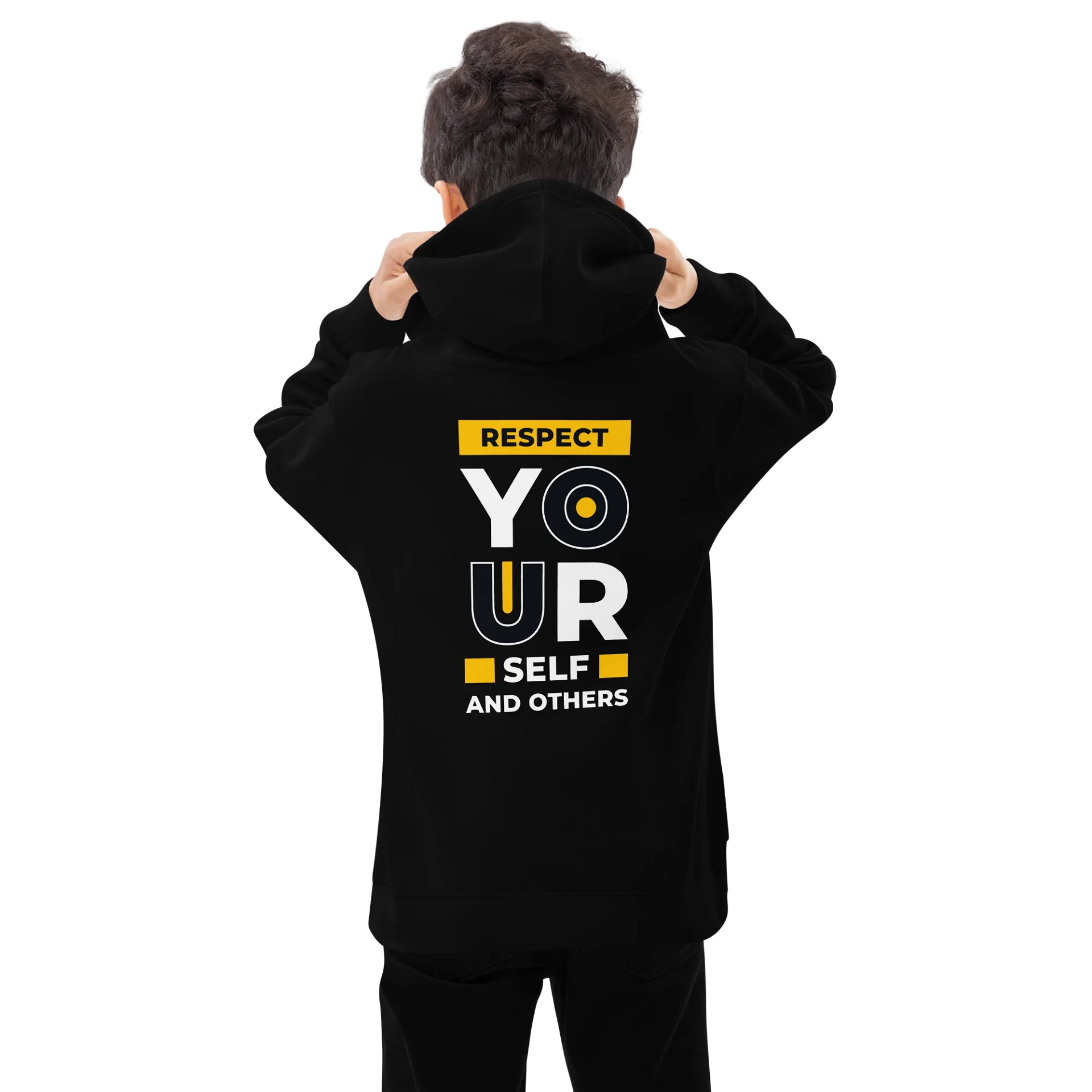Respect Yourself and Others Youth Pullover Hoodie | Empowerment Kids Sweatshirt | Cotton-Blend Fleece for Boys and Girls product image (7)