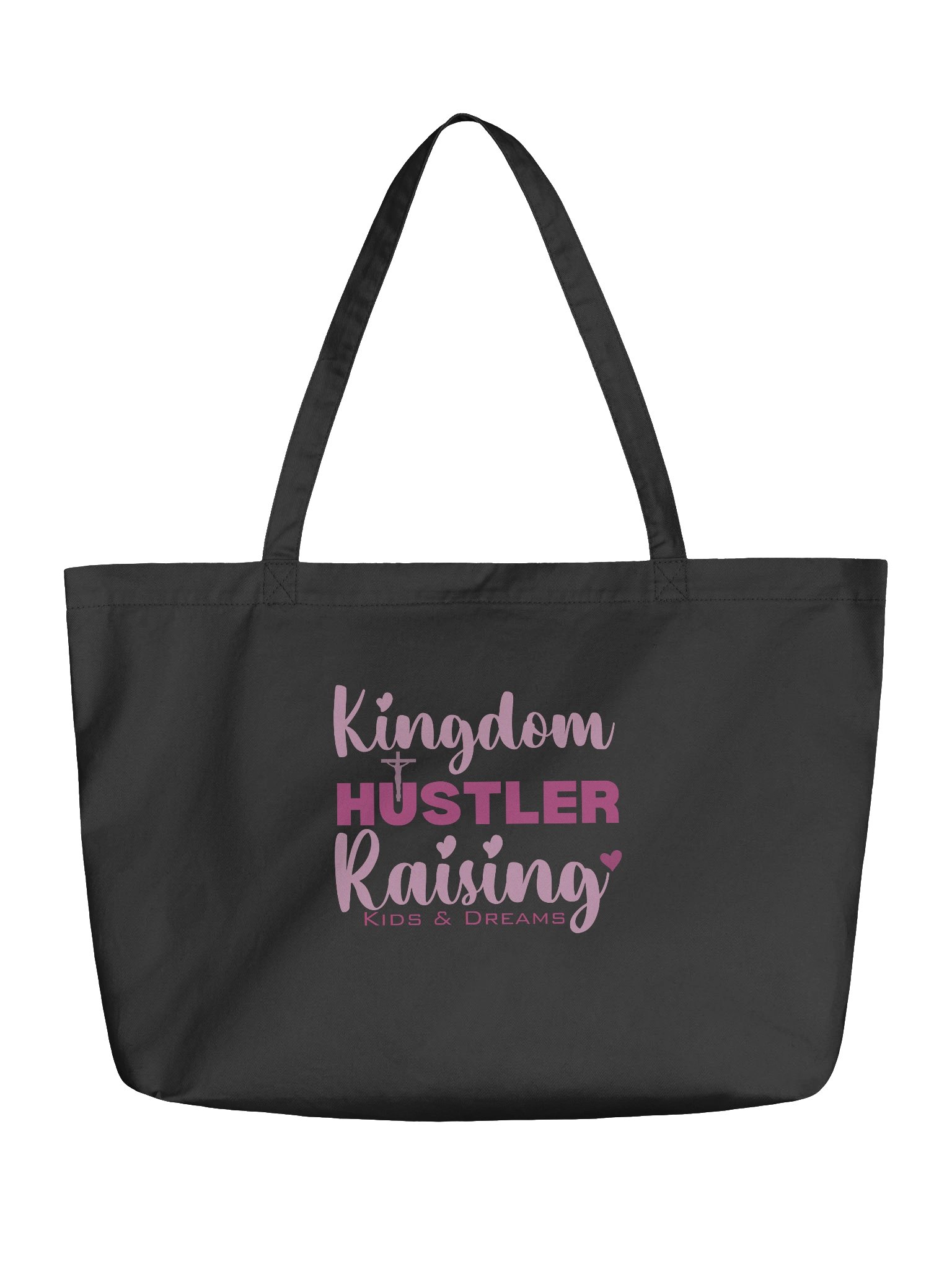 Kingdom Hustler, Raising Kids & Dreams Tote Bag | Faith-Filled Mom Christian Tote | Inspirational Mom Gift product image (2)