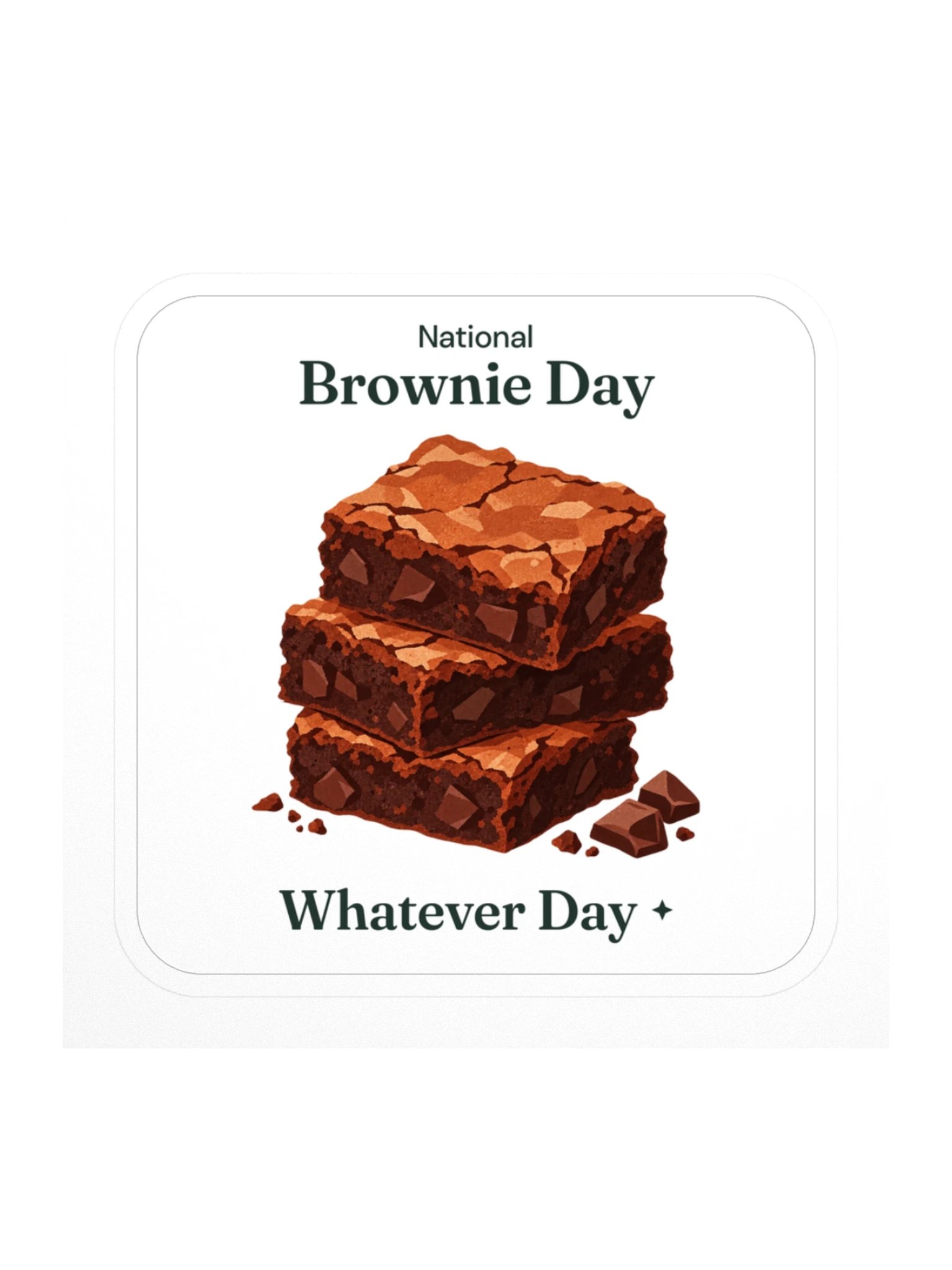 National Brownie Day Sticker product image (1)