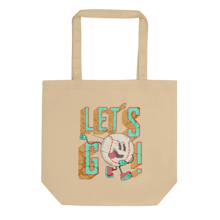 Lets Go Baseball Mascot Excited Champ Tote Bag product image (1)