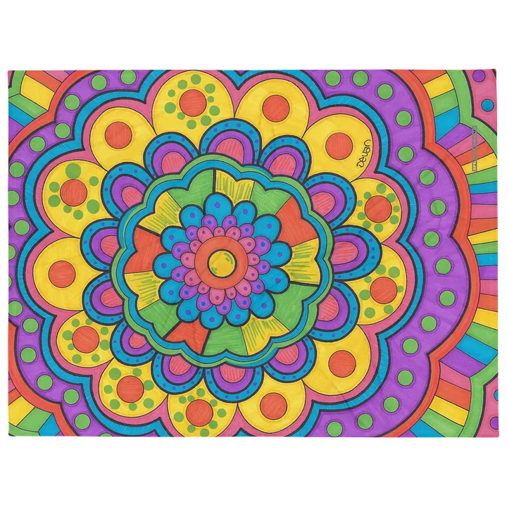 Rainbow Mandala Blanket product image (2)