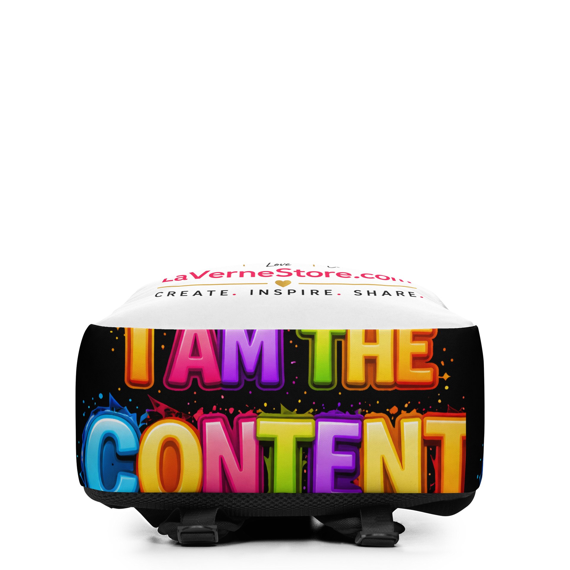 Rainbow Content Heart Backpack product image (4)