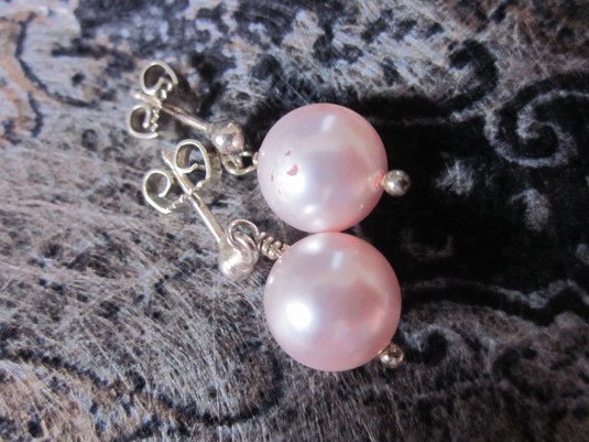 Ohrringe mit 1 perlen Rosa product image (1)