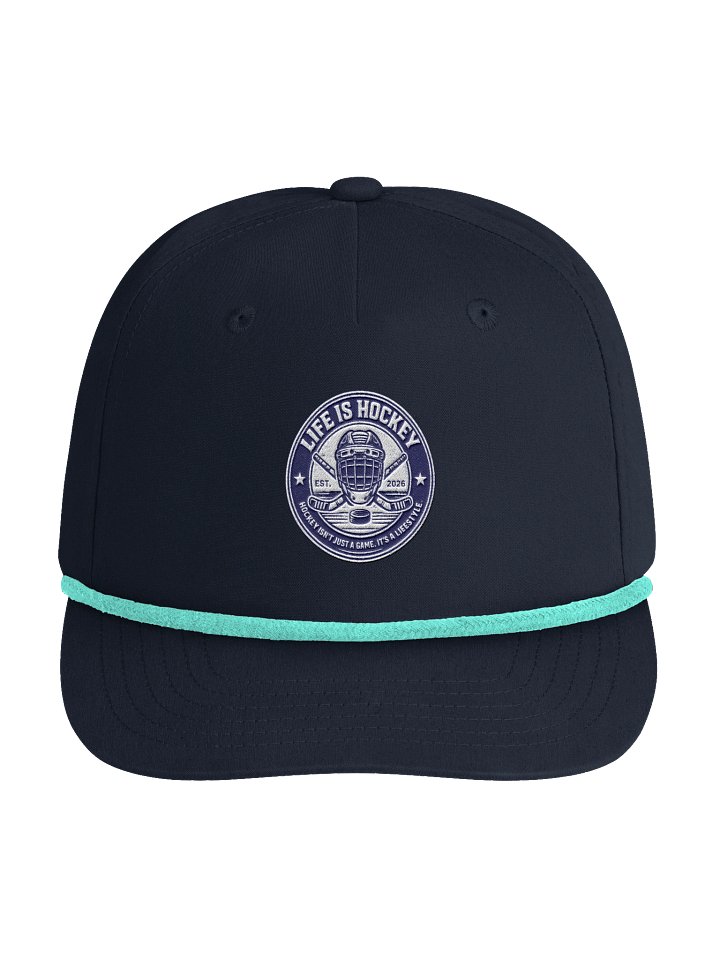 Life Is Hockey Golf Rope Hat (Navy Blue) product image (2)