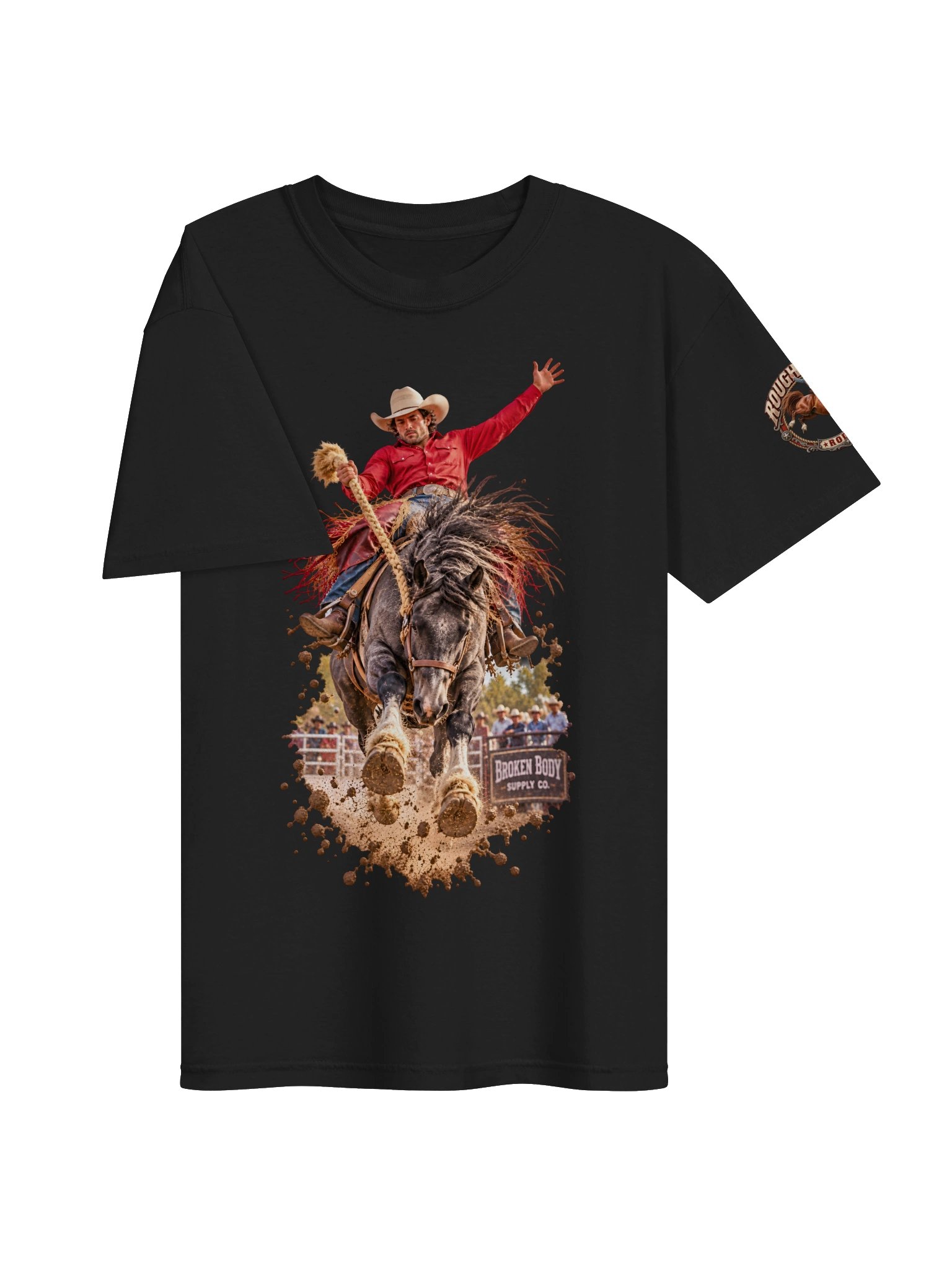 Saddle Bronc Dirtstorm T-Shirt | ROUGHSTOCK RODEO™ product image (5)