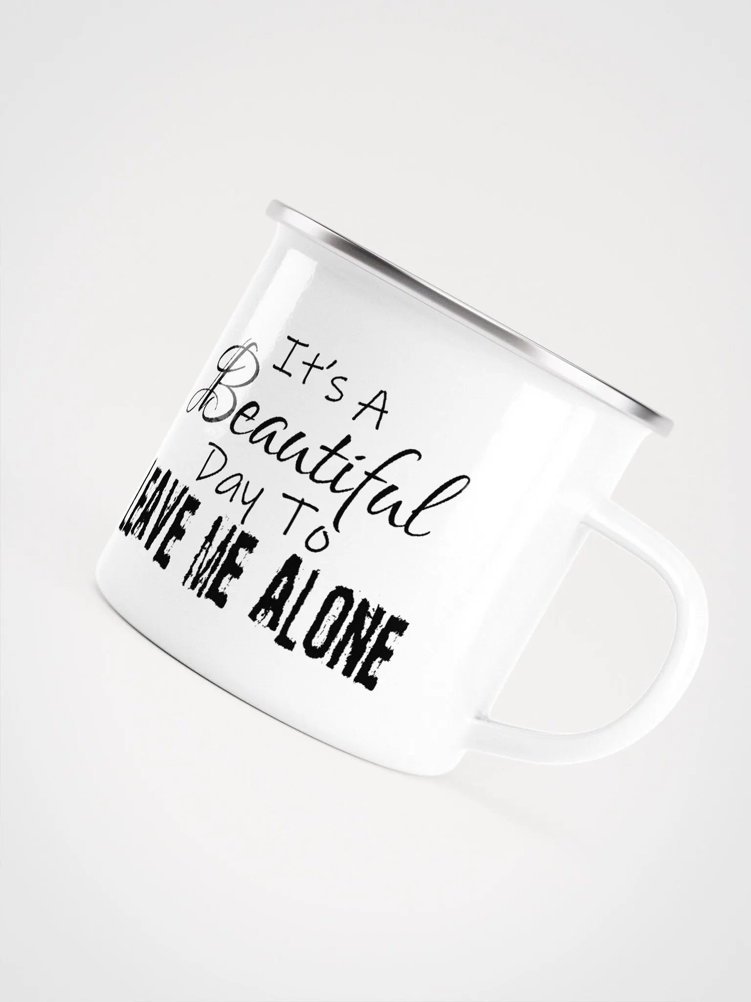 Leave Me Alone (Enamel Mug) product image (5)