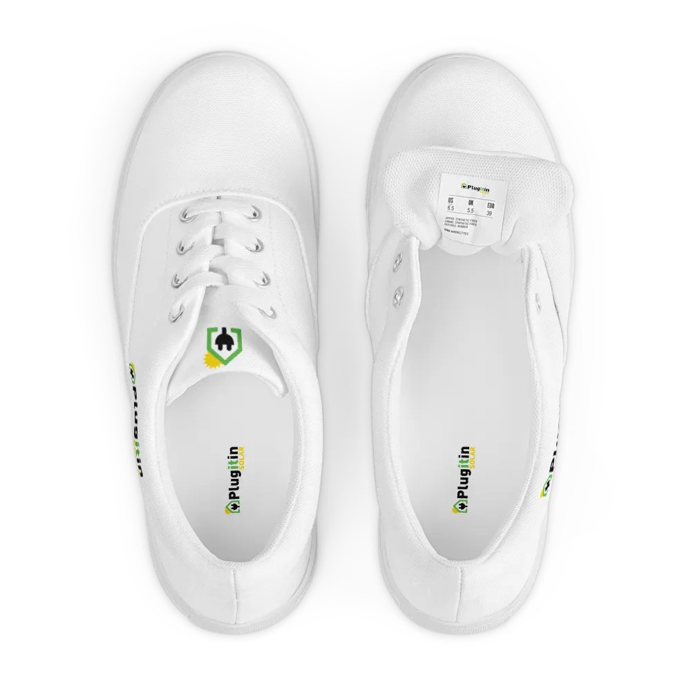 Plug It In Solar High-Quality Women's Lace-Up Canvas Shoes product image (6)