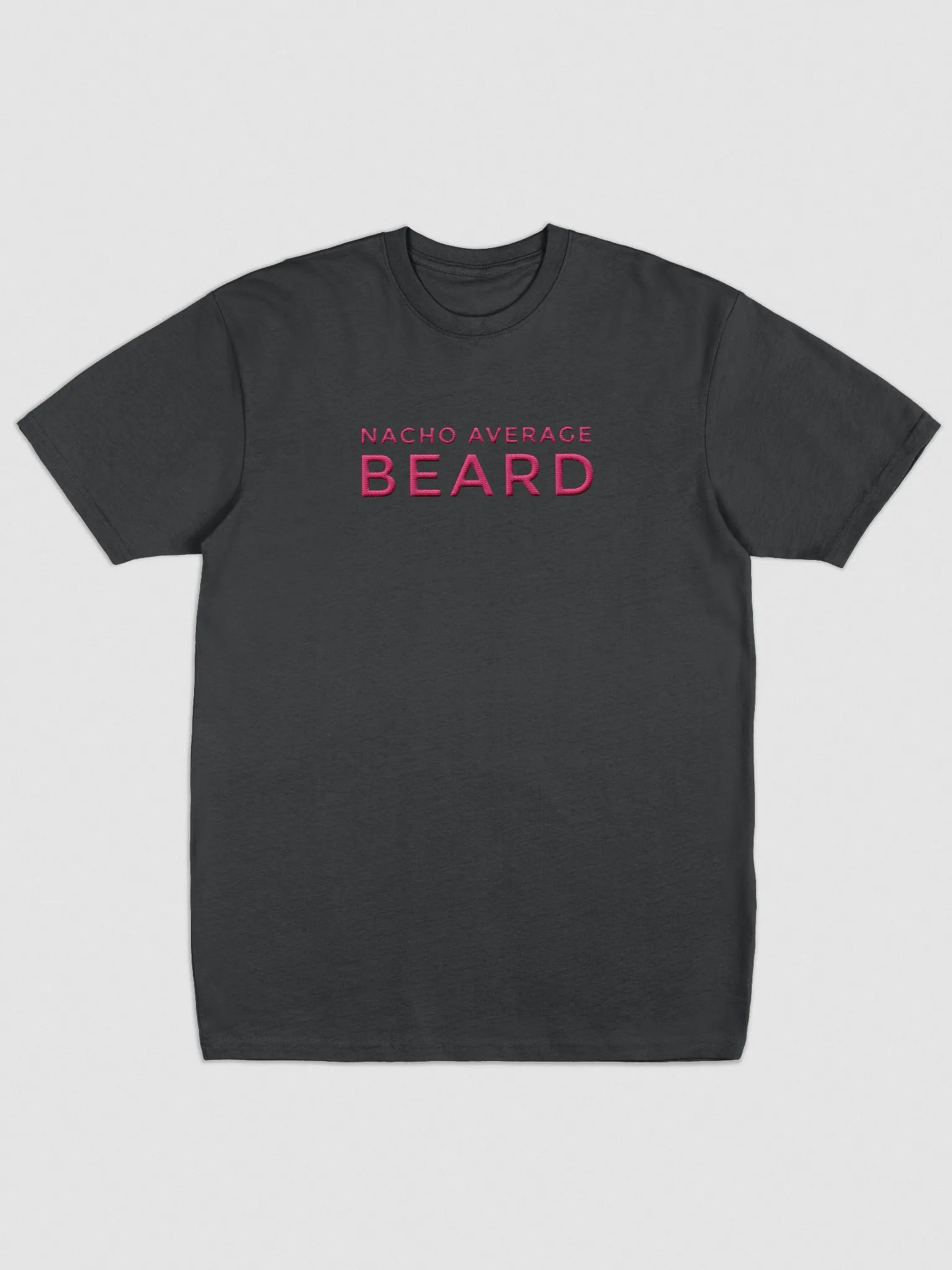 Men's Nacho Average Beard T-Shirt (Pink Embroidery) product image (1)