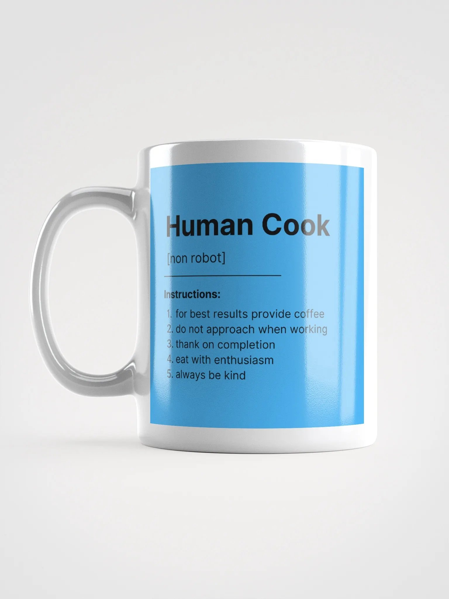 Human Cook Mug - Blue product image (1)