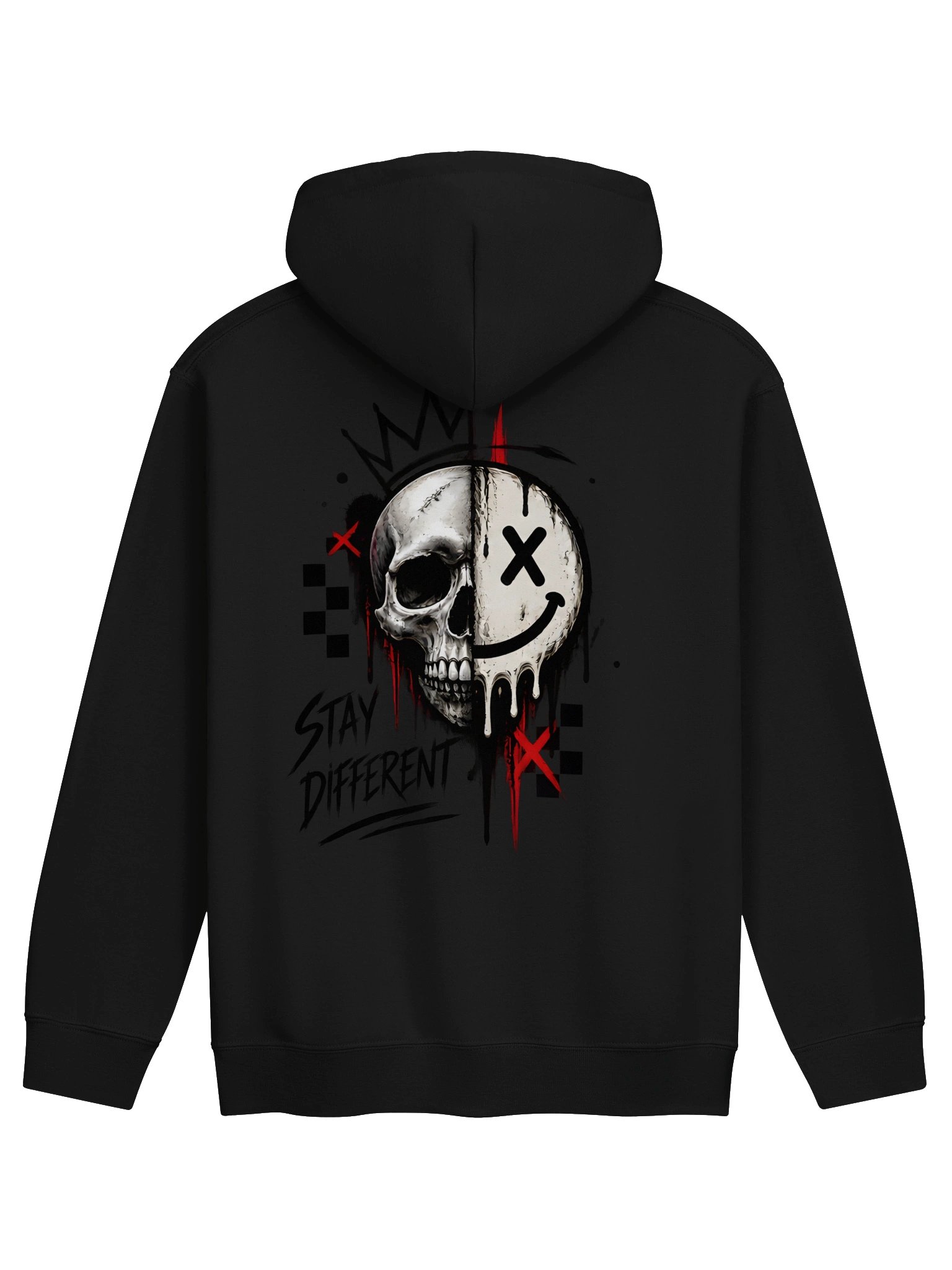 Stay Different Skull & Smiley Hoodie | Haven Teen Collection product image (8)