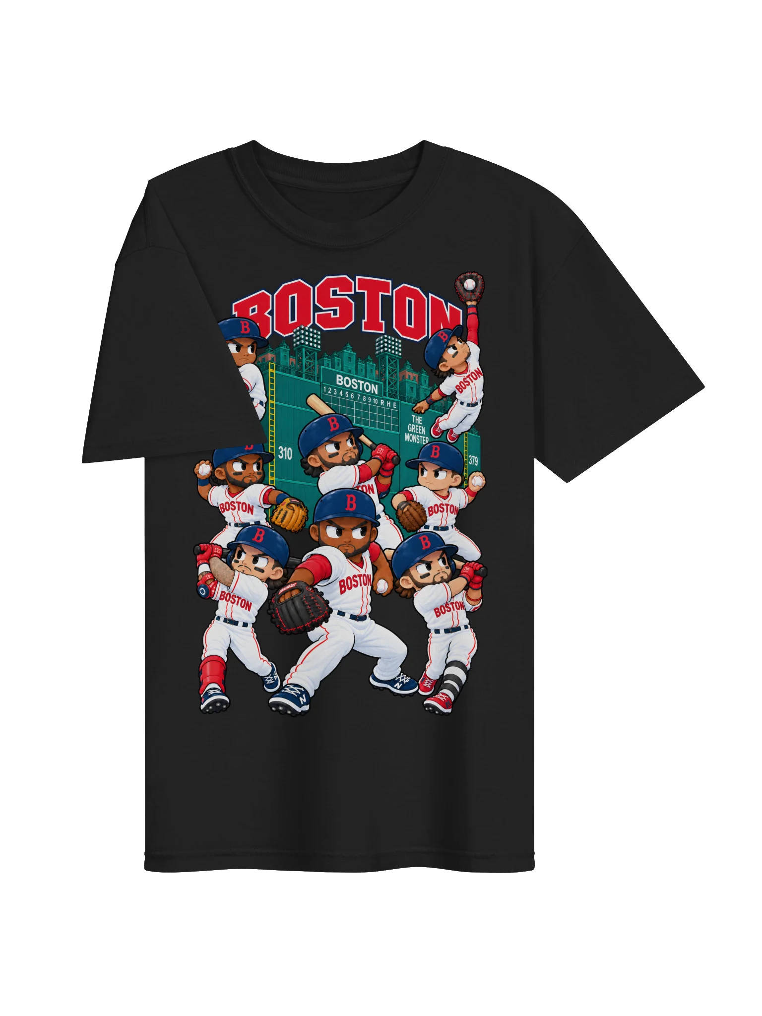 Boston Baseball Animated Player T-Shirt product image (10)