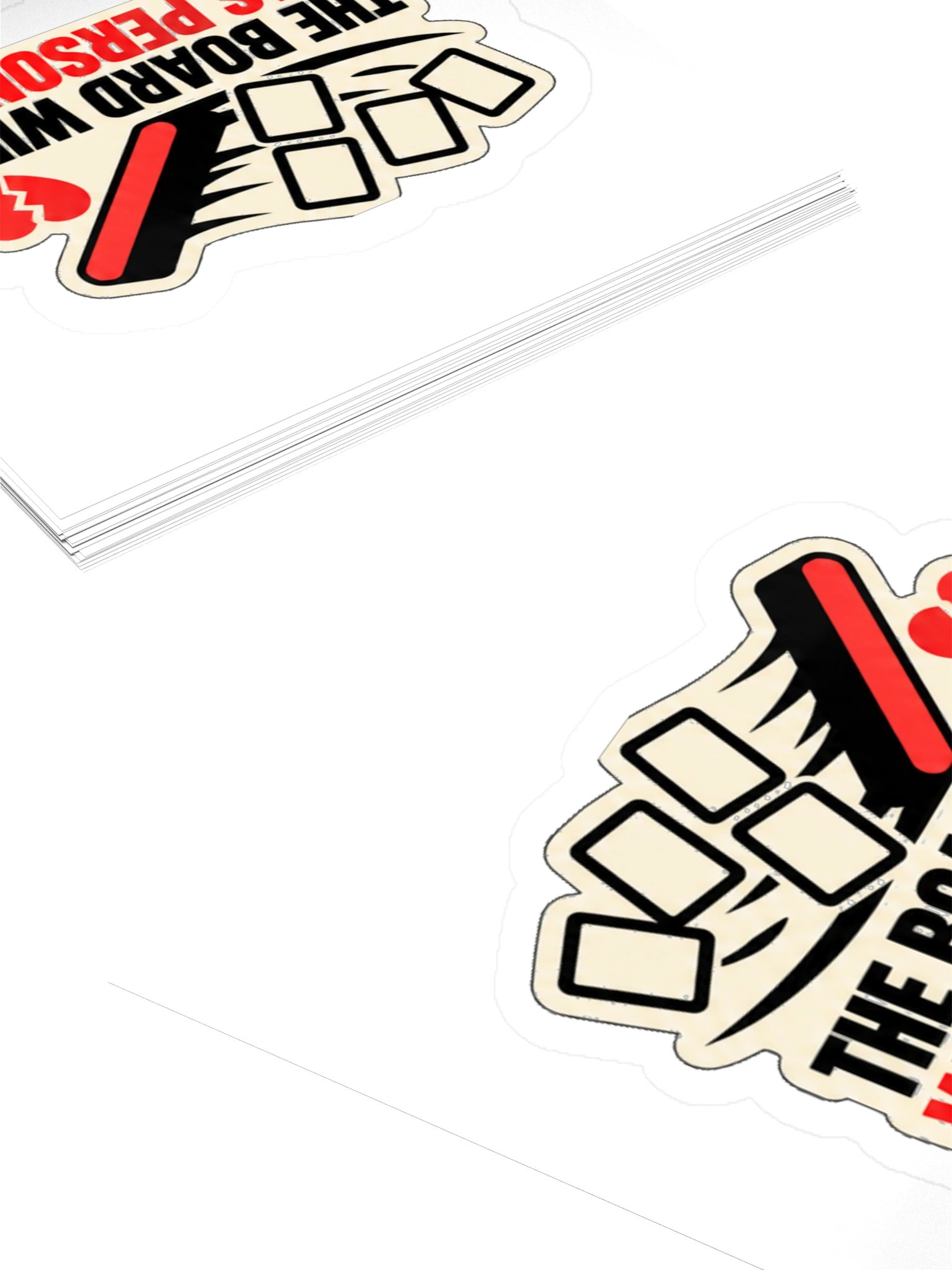 THE BOARD WIPE WAS PERSONAL. — Commander Sticker product image (5)