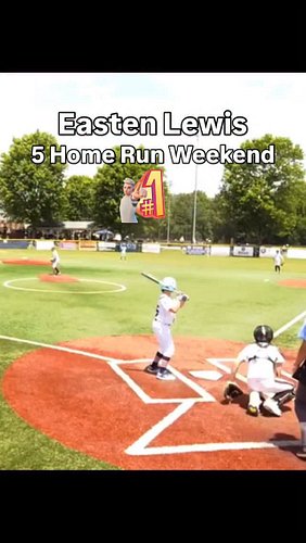 🔥Easten Lewis Have a Weekend Kid🔥

Easten hit 5 home runs this weekend going 7 for 12!! He worked hard this winter and it is ...