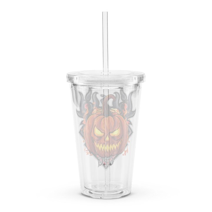 Fiery Jack-o'-Lantern Double Wall Tumbler product image (2)