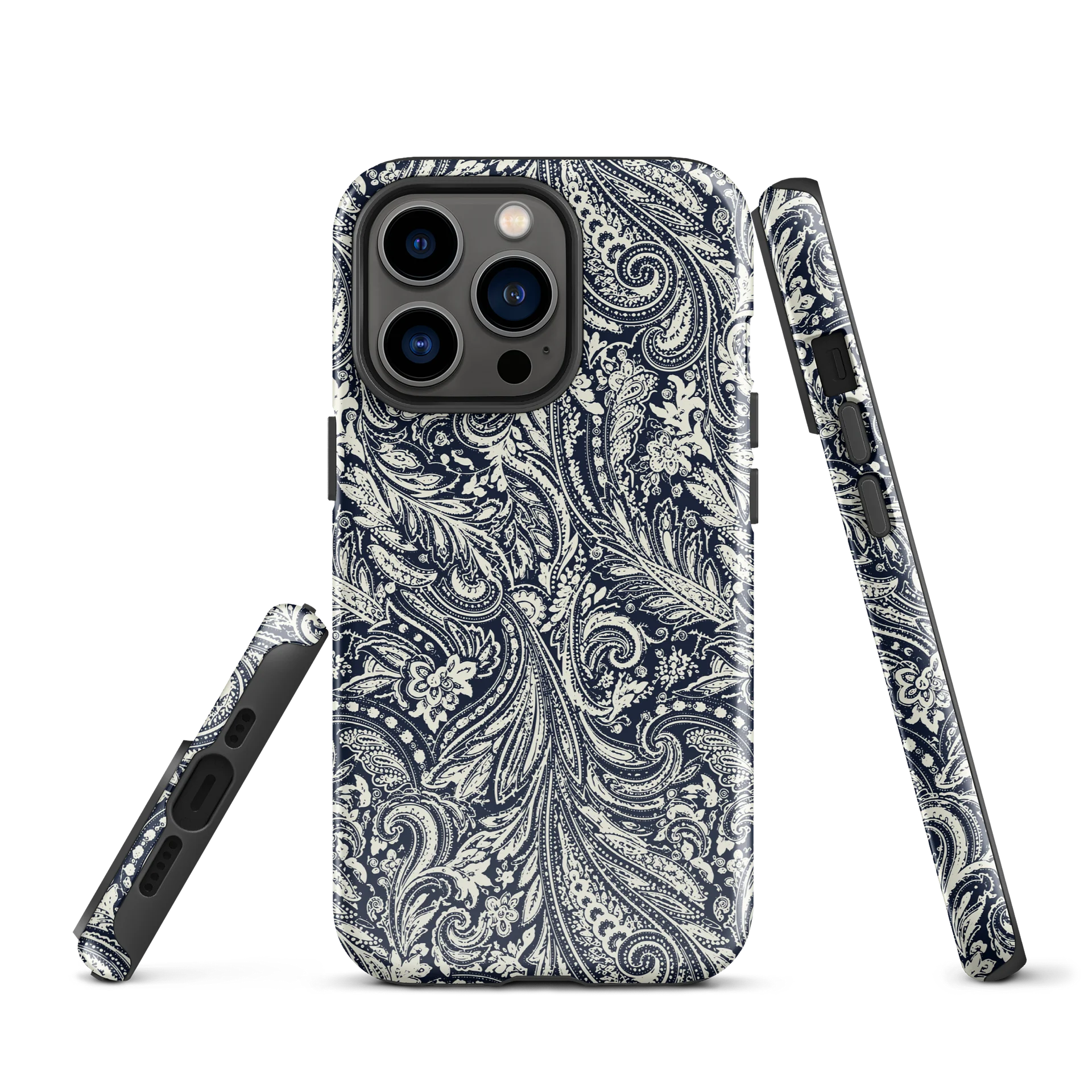 Midnight Vintage Paisley iPhone Case product image (2)