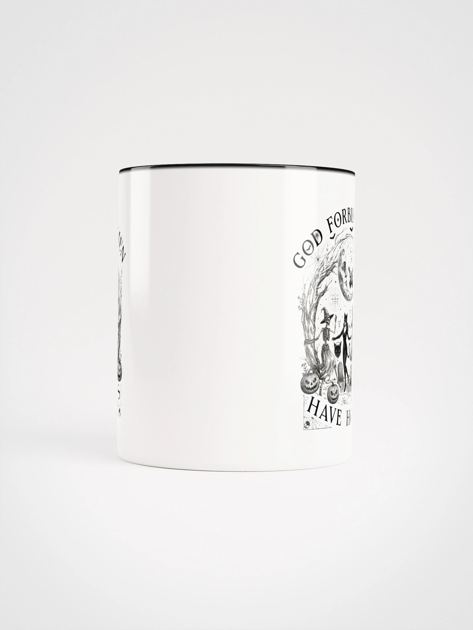 God Forbid Women Have Hobbies Vintage Halloween Coffee Mug product image (5)