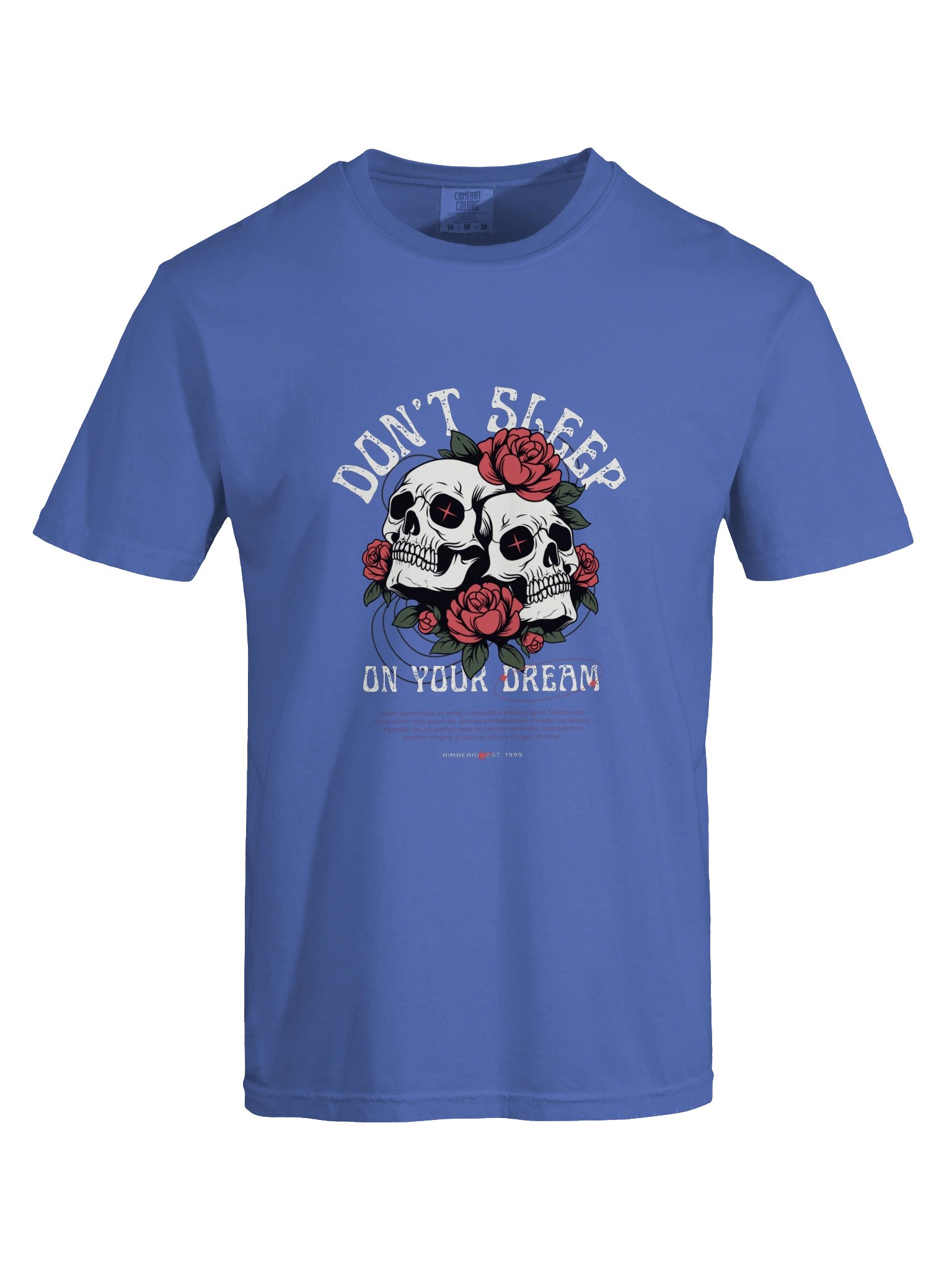 Don't Sleep on Your Dreams – Motivational Skull & Rose Graphic T-Shirt product image (9)