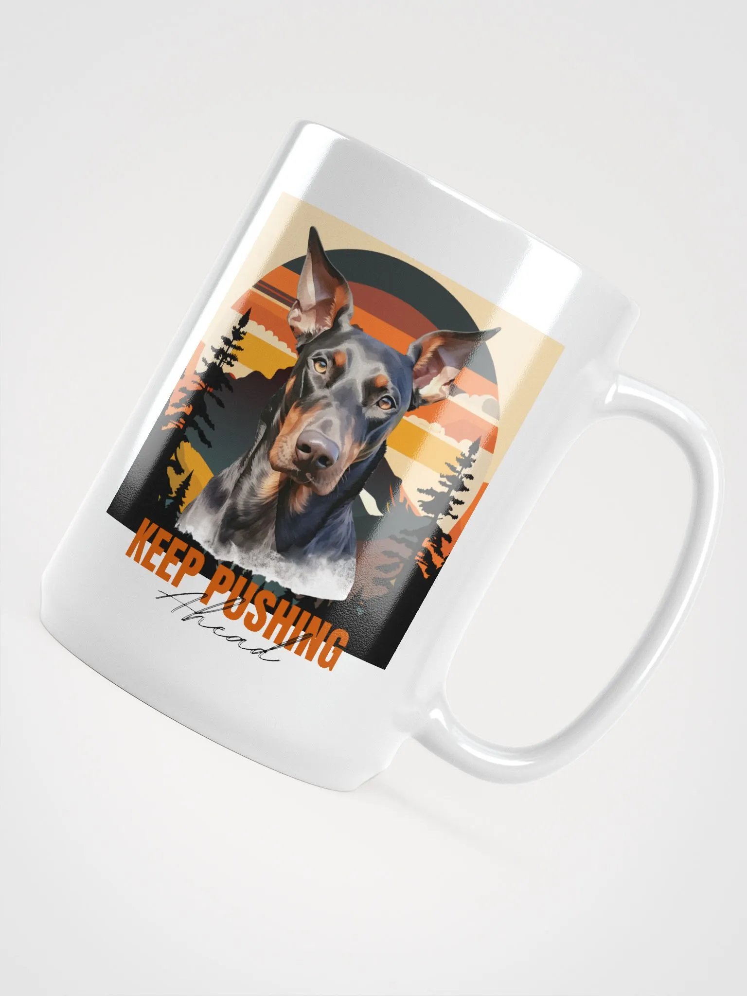 Keep Pushing Ahead Doberman Mug product image (6)
