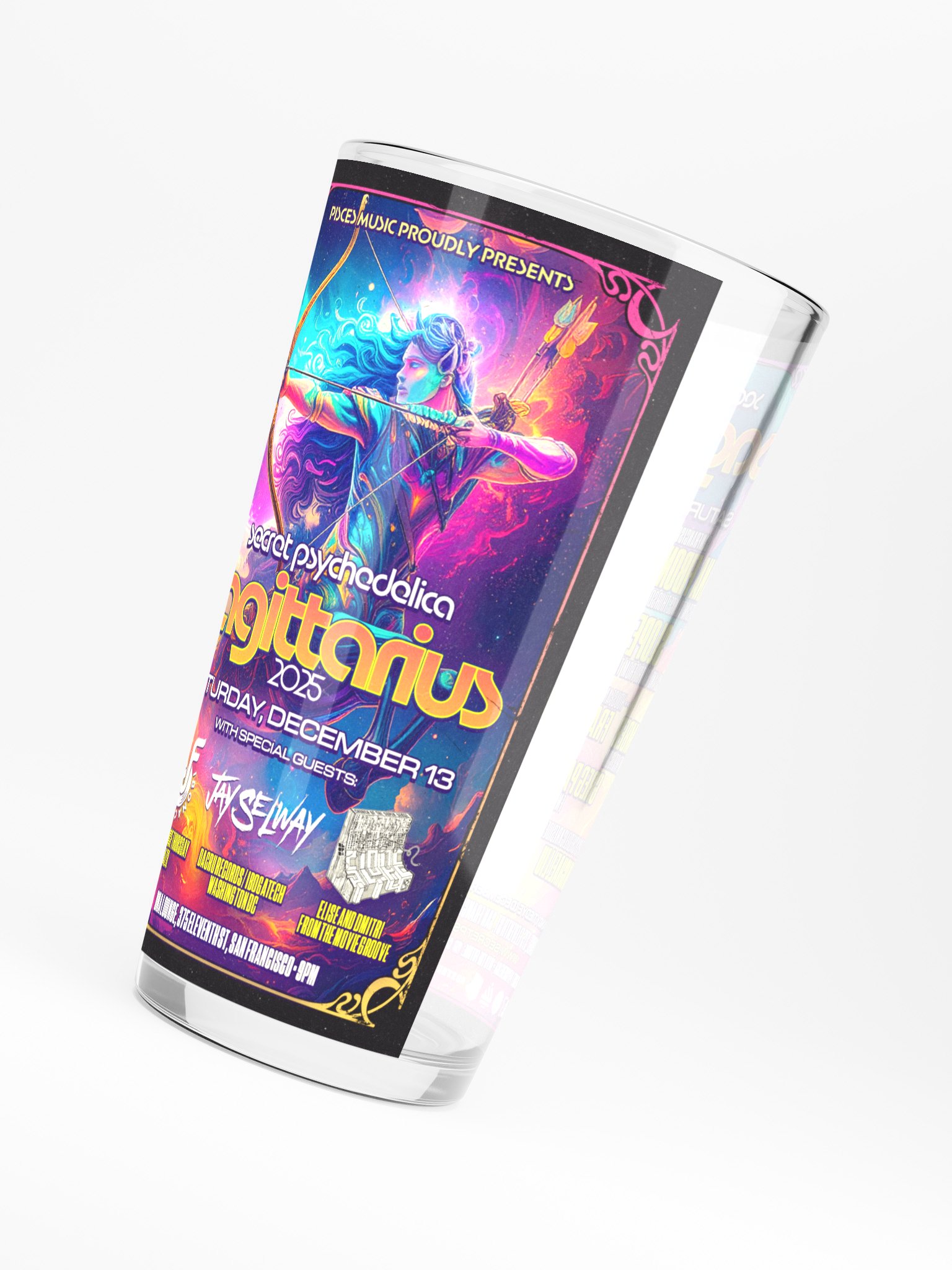 Sagittarius 2025 Shaker Pint Glass product image (4)