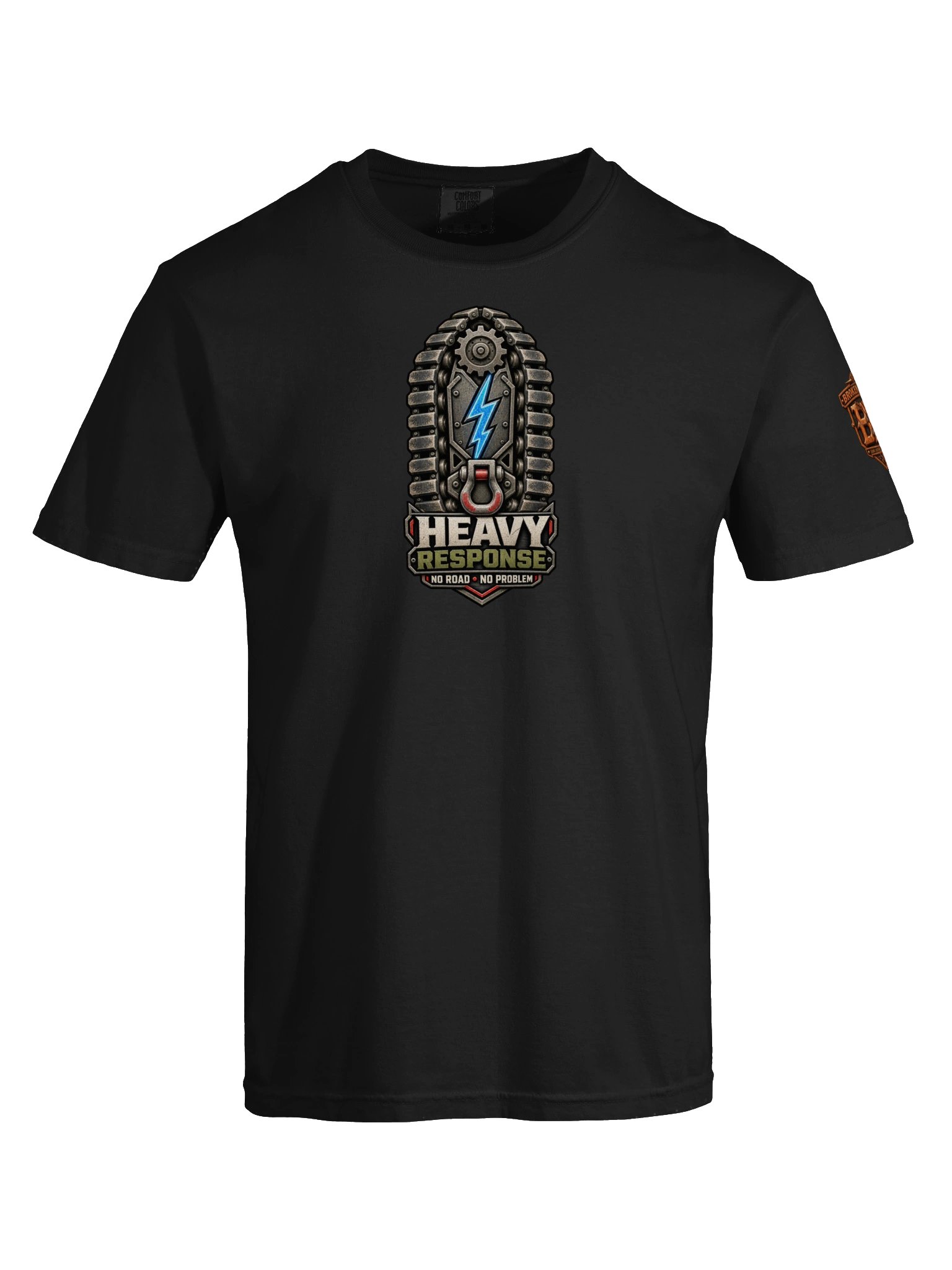 Armored Rescue Shirt — Heavy Response “No Road, No Problem” Tee | Flat Out Broken™ product image (11)