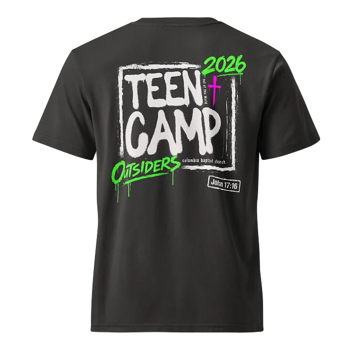 Teen Camp 2026 - Stanley/Stella Unisex Garment Dyed T-Shirt product image (2)