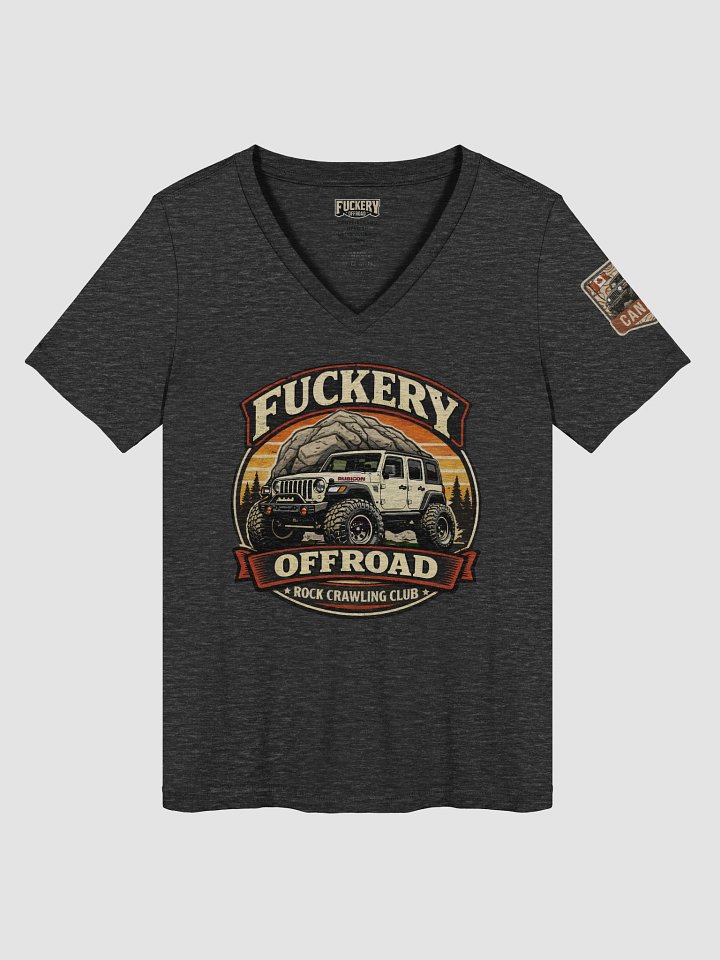 Woman t-shirt with Rock Crawling Club with Jeep Wrangler 4DR product image (1)