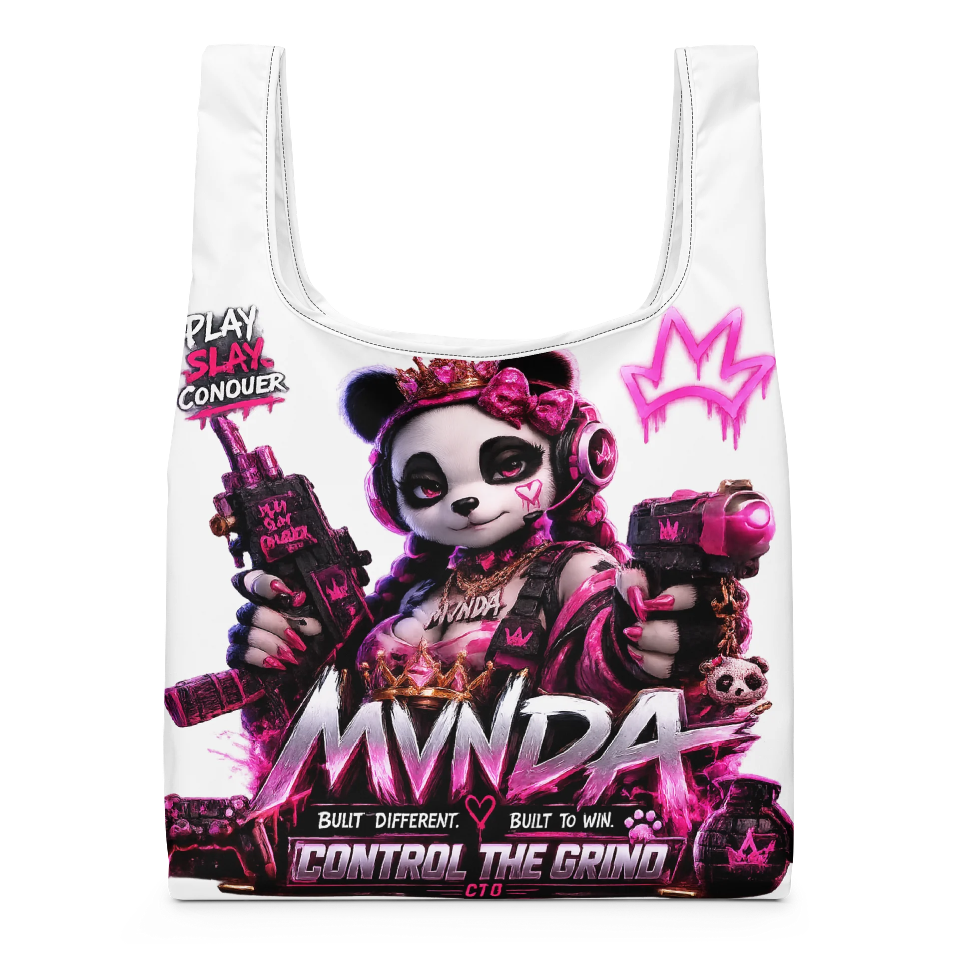MVNDA™ “Play. Slay. Conquer.” Tote Bag product image (3)