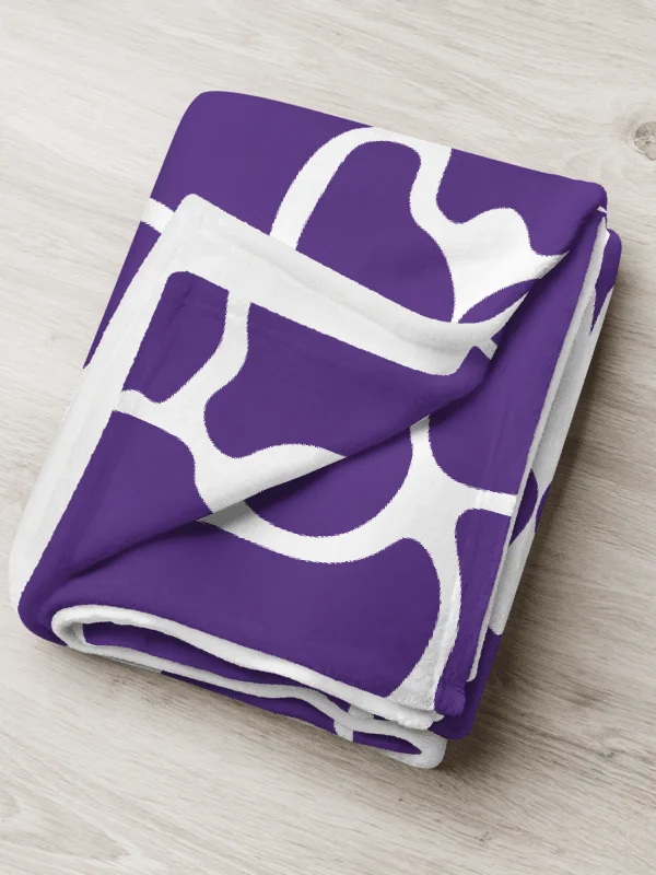 Purple Brick Mosaic Throw Blanket product image (13)