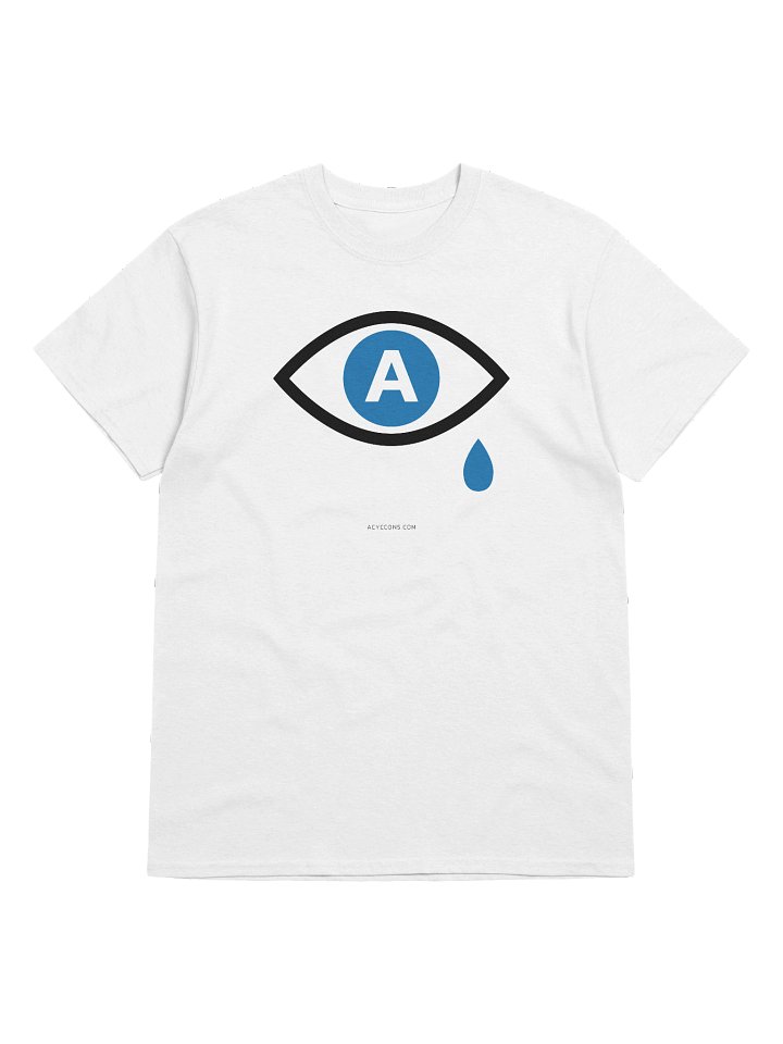 AI Cry Eye T-Shirt | Light Colors | AEYECONS™ AI Icons product image (1)