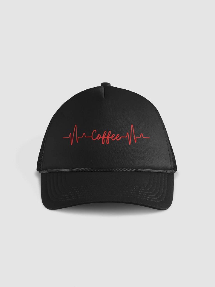 Coffee Heartbeat Trucker Hat product image (2)