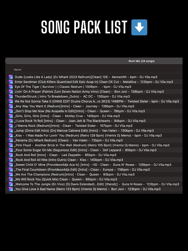 Classic Rock Mix - Song Pack product image (2)