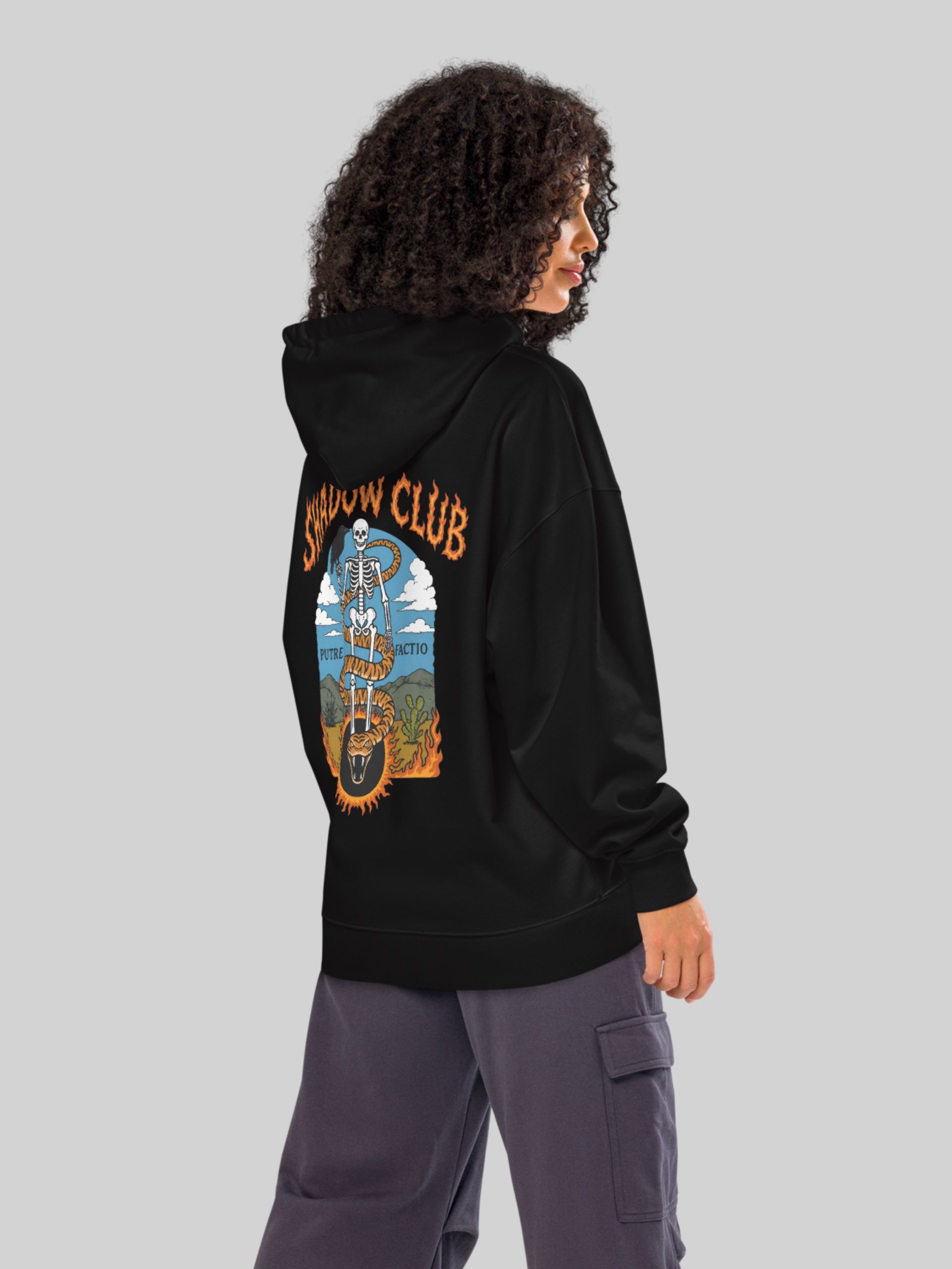 Hoodie relaxed Coton Bio Poids Lourd mixte - PUTREFACTIO product image (4)