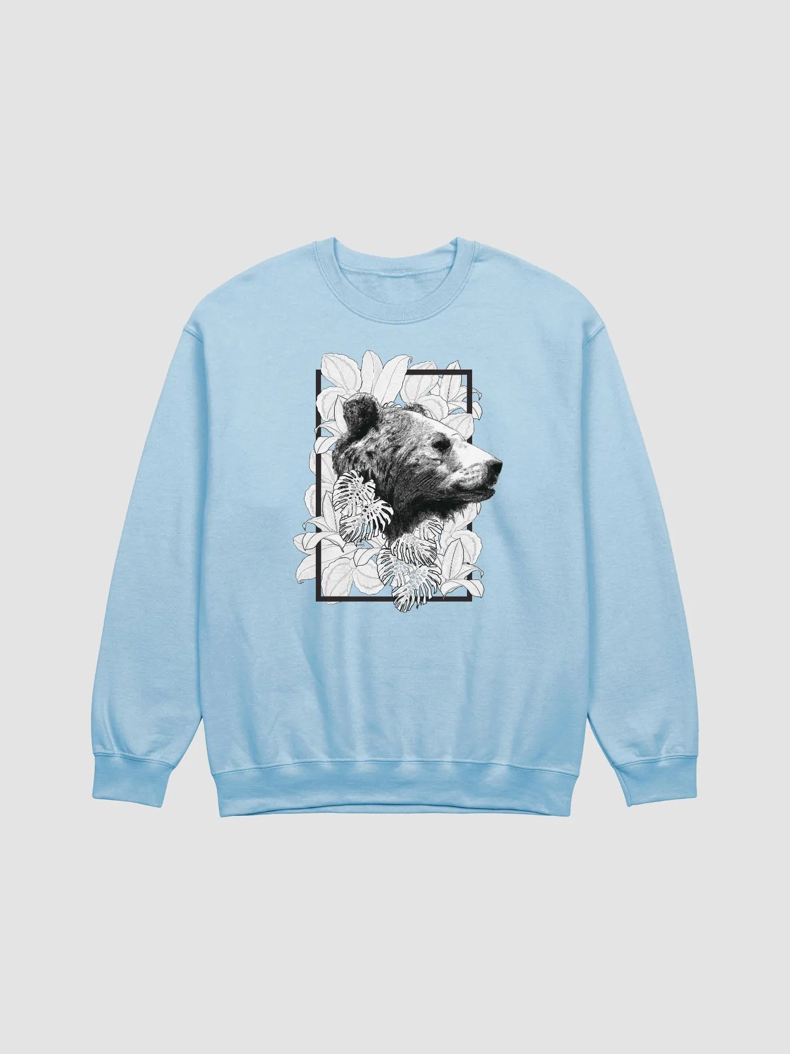 Framed Bear with Plants Crewneck Sweatshirt product image (3)