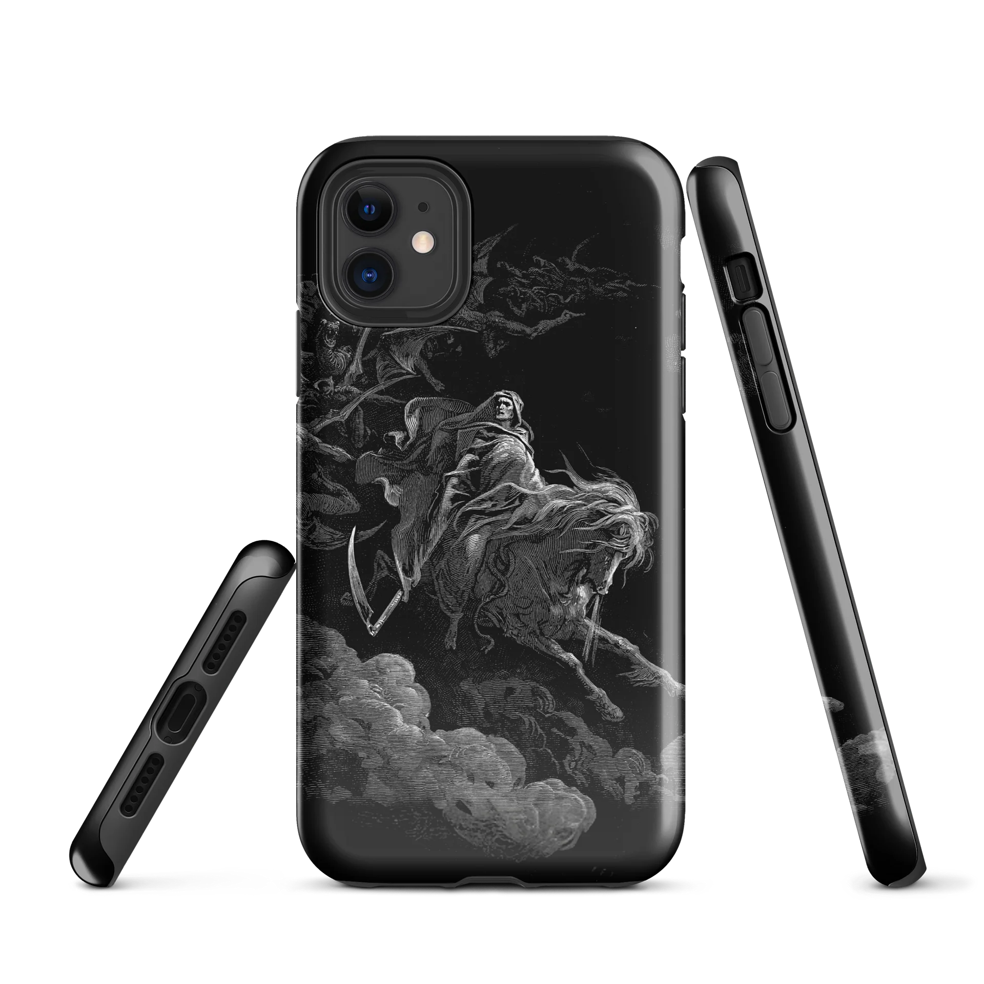 Gustave Doré – Revelation 6:8: Death on the Pale Horse (The Vision of Death) – iPhone® Tough Case product image (1)