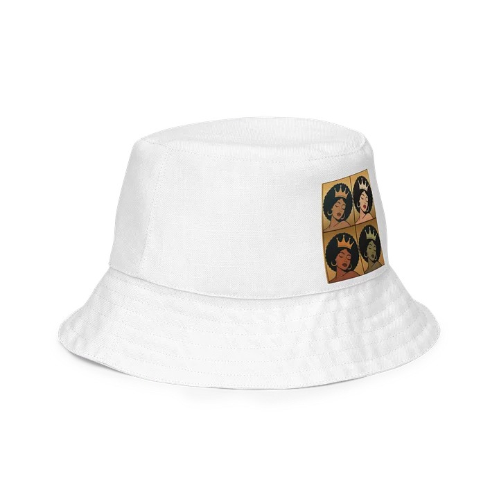 Crowned Queen Pop-Art Reversible Bucket Hat product image (2)